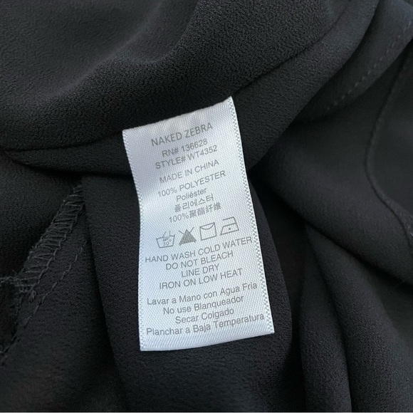 Lost April Black Strappy Basic Cami Top Size Small - Picture 4 of 4